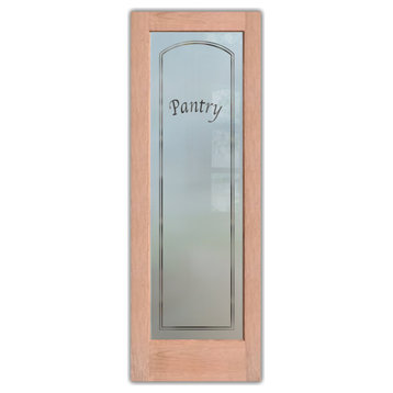 Pantry Door - Classic Arched - Cherry - 24" x 84" - Book/Slab Door