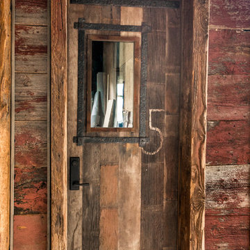 Unique Pallet of Grey, White, Brown, and Red Barn Siding