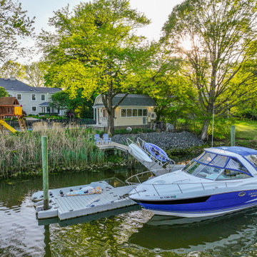 Custom Boat House on the River