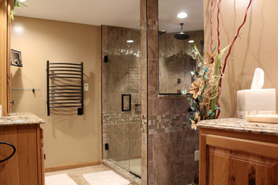 Bathroom - large master bathroom idea in Grand Rapids