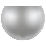 Livex Lighting - Livex Lighting 1 Light Brushed Nickel Wall Sconce - The clean and crisp Piedmont 1-light half moon sconce makes a contemporary statement with the smooth curve of its brushed nickel finish shade.