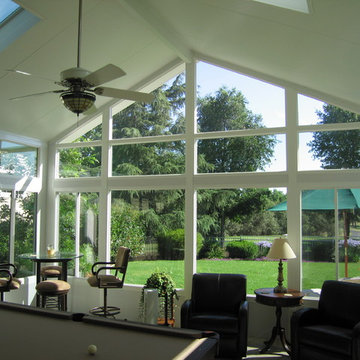 Sunroom and patio enclosures with vaulted ceilings
