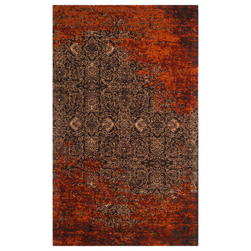 Safavieh Classic Vintage Collection CLV224 Rug, Rust/Brown, 3' X 5'