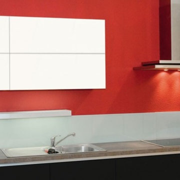 Aluminum Frame Glass Kitchen Cabinet Doors
