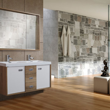 Miami modern 47" wall mounted bathoom vanity