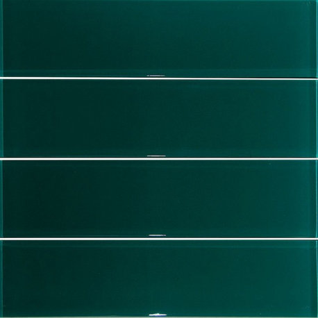 3x12 Light Turquoise Blue Subway Glass Tile, Dark Green