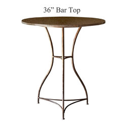 Savoy Bar Height Table with 36in. Diameter Top by Charleston Forge - Indoor Pub And Bistro Tables