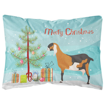 Bb9250Pw1216 Anglo Nubian Goat Christmas Outdoor Canvas Pillow