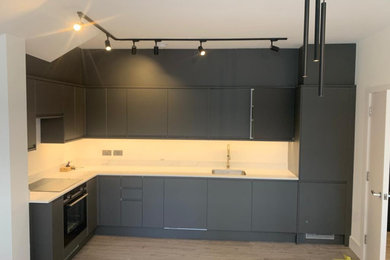 Photo of a modern kitchen.