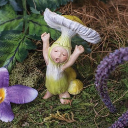 Shroom Baby Yawning Figurine - Decorative Objects And Figurines