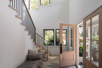 Mid-sized transitional entryway photo in Seattle