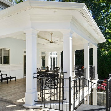Exterior Remodel Turns Home Backyard into Gorgeous Retreat in Great Falls, Va