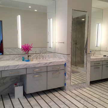 Back Painted Glass Vanity