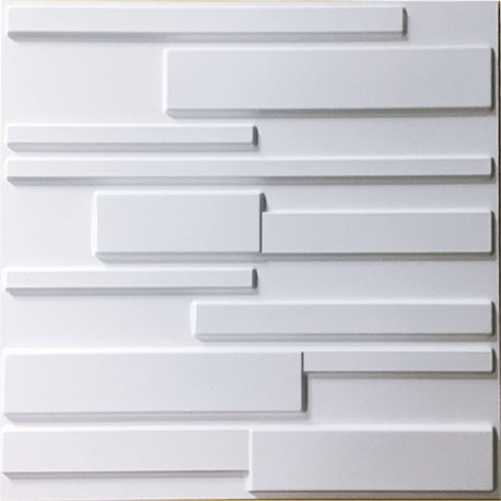 19 5/8"W x 19 5/8"H Wigan EnduraWall Decorative 3D Wall Panel, White