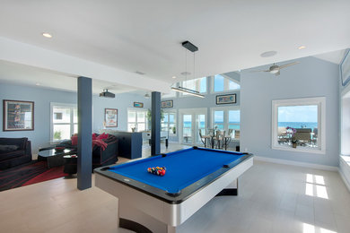 Inspiration for a contemporary home bar remodel in DC Metro