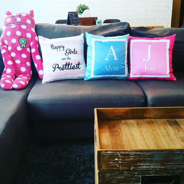 Cushions - HAPPY GIRLS Cushion by ATD