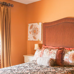 headboard and bedding set - Beds