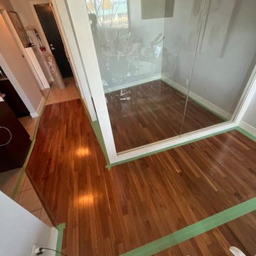 Glass wall removal/ Barn door install