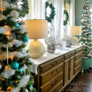Holiday Decor in Blue