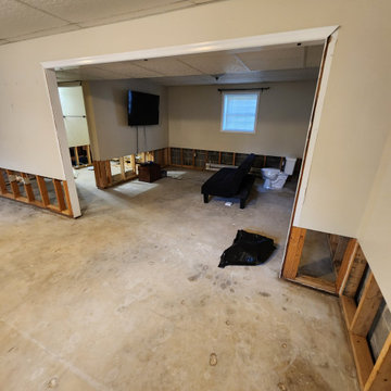 Basement Finish with bathroom