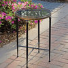 Round Black Accent Table