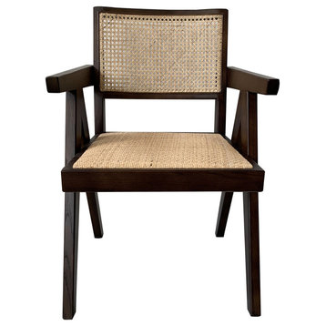 Moe's Home Takashi Set Of Two Chair With Dark Brown Finish FG-1022-20