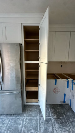 pantry cabinet and fridge issue