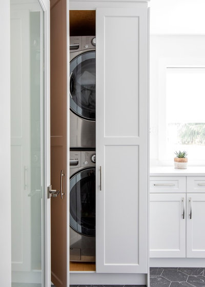 Contemporary Laundry Room by Evans Design Corp.