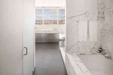 Inspiration for a modern bathroom in New York.
