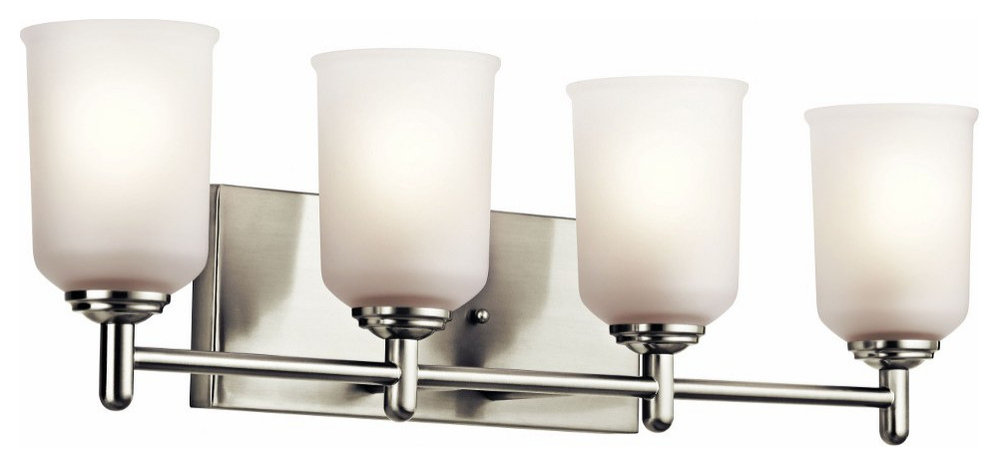 4 Light Vanity Light Approved for Damp Locations - Transitional ...