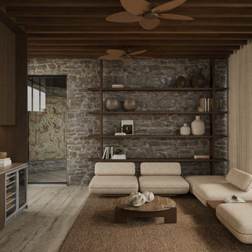 Japandi style kitchen