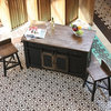 Anton Handmade Fully Built Wood Furniture Kitchen Island, Black, 60 X 30, Regula