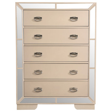 Hollywood Hills Pearl 5-Drawer Chest of Drawers (32 in. L X 21 in. W X 58 in...