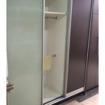 Mirror Wardrobe and Aluminium Cabinets