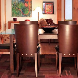 Elegant Brown Patchwork - Area Rugs