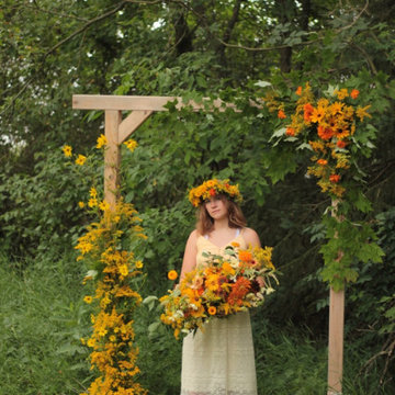Slow Flowers September 2019 Inspiration: Sunflower & Rudbeckia Floral Designs