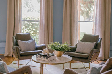 Living room photo in Charlotte