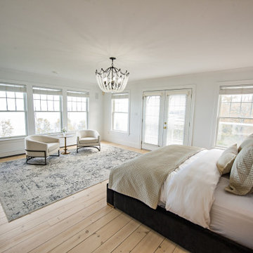 Bedrooms Remodel, White, Transitional Interior – Bay of Fundy, Nova Scotia