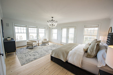 Bedrooms Remodel, White, Transitional Interior – Bay of Fundy, Nova Scotia