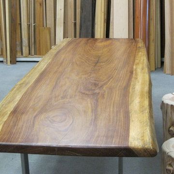 Rustic Hardwood Live Edge Table top Elephant Wood