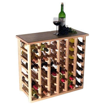 36 Bottle Mahogany Floor Model Wine Rack, Mahogany