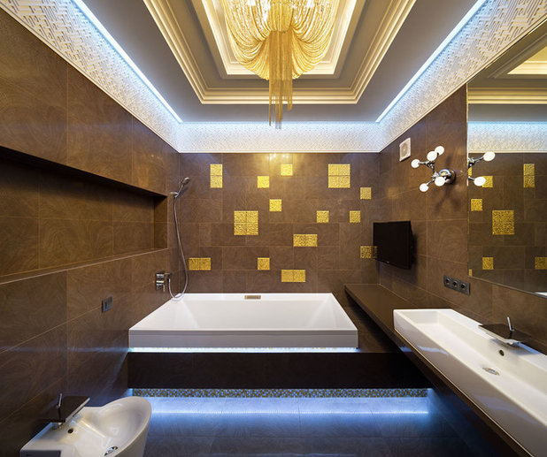 Современный Ванная комната by DESIGNBUREAU88