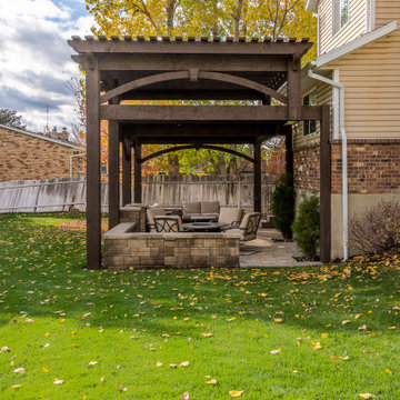 Entertainment Size | Tiered Pergola Kit, Protection w/Mountain View