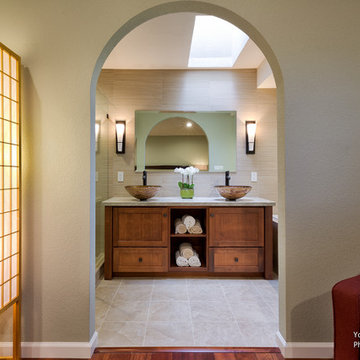 Walnut Creek, Ca | Yoko Oda Interior Design | Zen Bathroom & Effortless Elegance