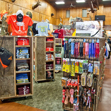 A Sporting Goods Destination Features Reclaimed and Natural Materials