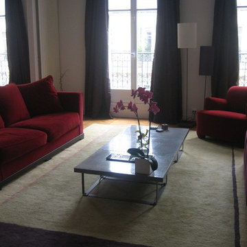 réation d'une table basse en métal - Appartement 150 M² Paris 75007