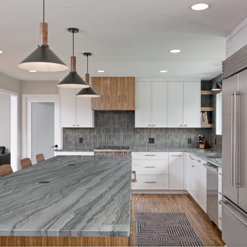 A Contemporary Kitchen Remodel Blending Warmth & Modern Minimalism in Shoreview