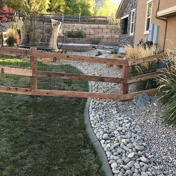 New fence and curb install
