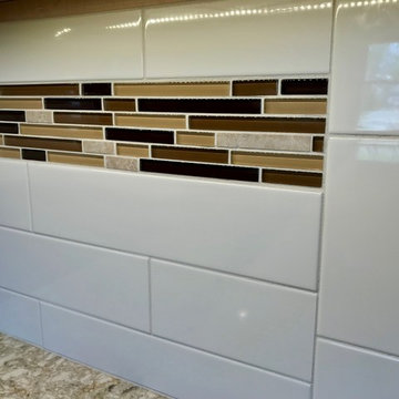 Geneseo Remodel Koch Cabinets Rustic Beech Chestnut MSI Chakra Beige Quartz Top