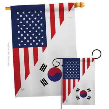 US Korea Friendship Flags of the World Flags Set